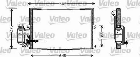 Valeo 817671 - Конденсатор, кондиціонер avtolavka.club