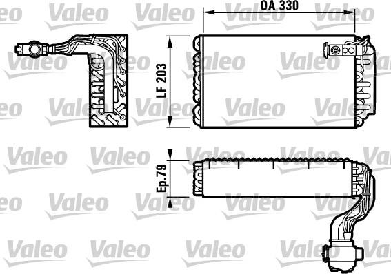 Valeo 817090 - Випарник, кондиціонер avtolavka.club