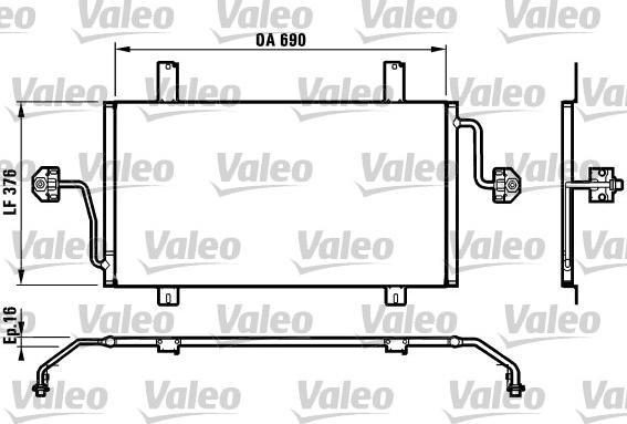 Valeo 817065 - Конденсатор, кондиціонер avtolavka.club