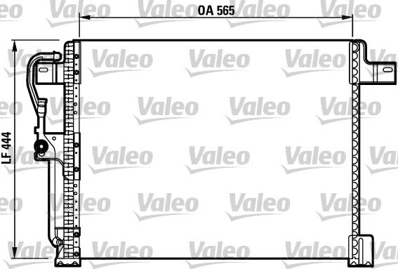 Valeo 817023 - Конденсатор, кондиціонер avtolavka.club