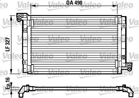 Valeo 817384 - Конденсатор, кондиціонер avtolavka.club