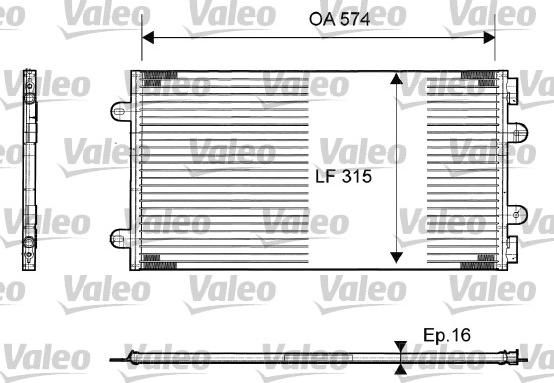 Valeo 817385 - Конденсатор, кондиціонер avtolavka.club