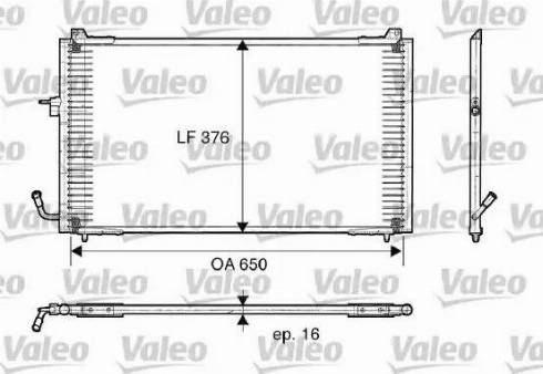 Valeo 817375 - Конденсатор, кондиціонер avtolavka.club