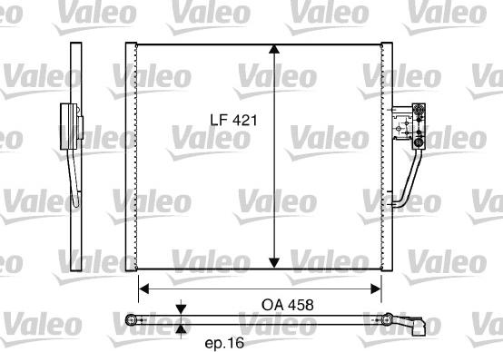 Valeo 817248 - Конденсатор, кондиціонер avtolavka.club