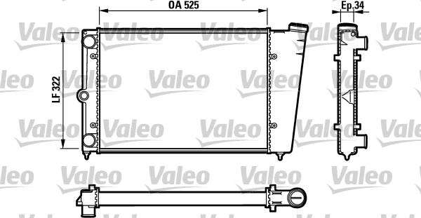 Valeo 883725 - Радіатор, охолодження двигуна avtolavka.club