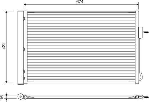 Valeo 822662 - Конденсатор, кондиціонер avtolavka.club