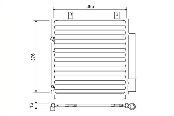 Valeo 822600 - Конденсатор, кондиціонер avtolavka.club