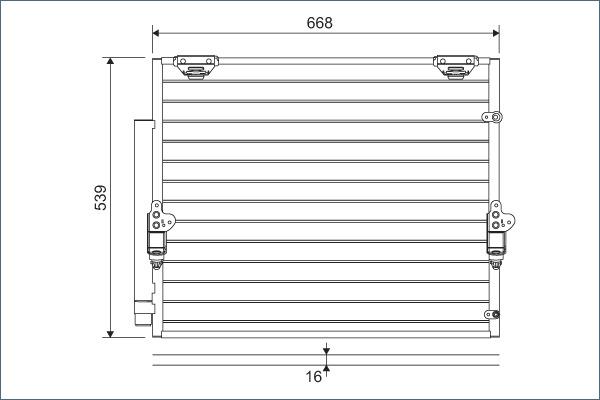 Valeo 822621 - Конденсатор, кондиціонер avtolavka.club