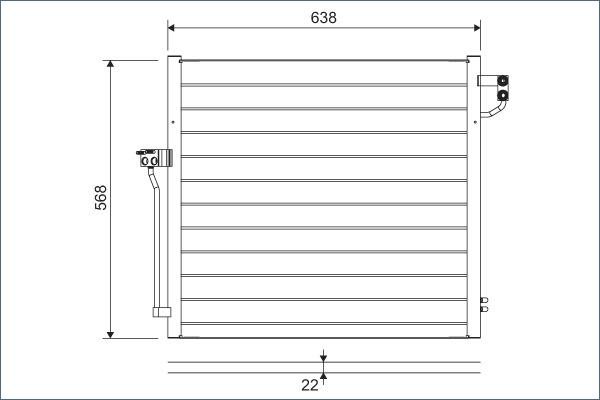 Valeo 822623 - Конденсатор, кондиціонер avtolavka.club