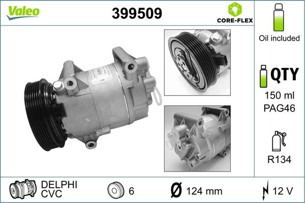 Valeo 399509 - Компресор, кондиціонер avtolavka.club