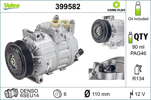 Valeo 399582 - Компресор, кондиціонер avtolavka.club