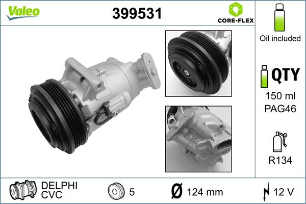 Valeo 399531 - Компресор, кондиціонер avtolavka.club