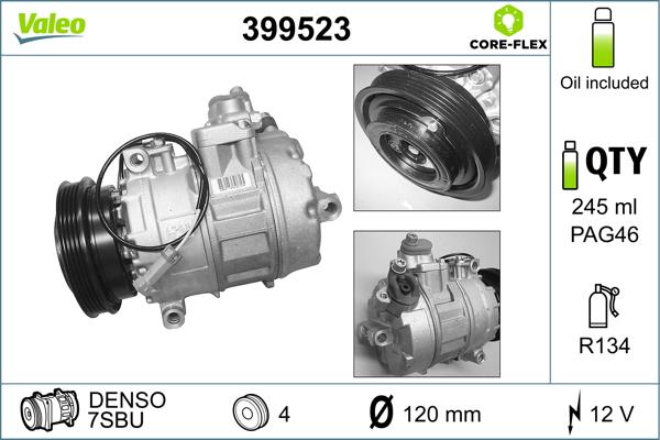 Valeo 399523 - Компресор, кондиціонер avtolavka.club