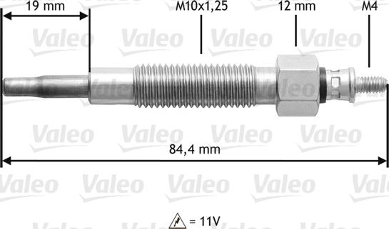 Valeo 345145 - Свічка розжарювання avtolavka.club