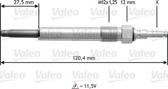 Valeo 345146 - Свічка розжарювання avtolavka.club