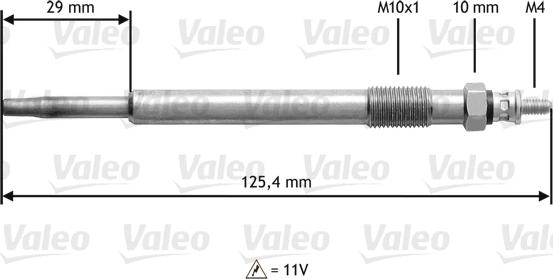 Valeo 345168 - Свічка розжарювання avtolavka.club