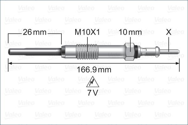 Valeo 345259 - Свічка розжарювання avtolavka.club