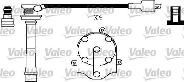 Valeo 346430 - Комплект проводів запалювання avtolavka.club