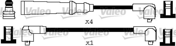 Valeo 346593 - Комплект проводів запалювання avtolavka.club