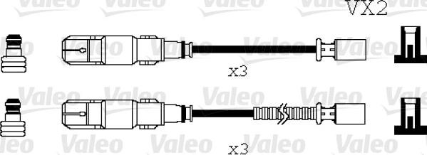 Valeo 346071 - Комплект проводів запалювання avtolavka.club