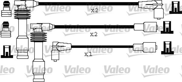 Valeo 346194 - Комплект проводів запалювання avtolavka.club