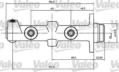 Valeo 350686 - Головний гальмівний циліндр avtolavka.club