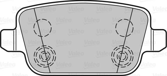 Valeo 301935 - Гальмівні колодки, дискові гальма avtolavka.club