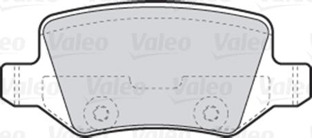 Valeo 301583 - Гальмівні колодки, дискові гальма avtolavka.club