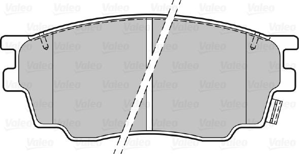 Valeo 301647 - Гальмівні колодки, дискові гальма avtolavka.club