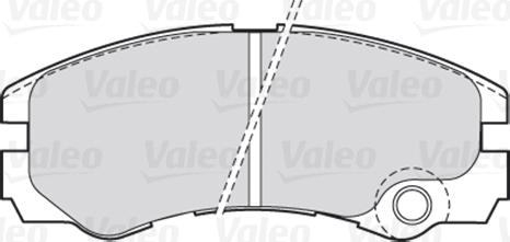 Valeo 301661 - Гальмівні колодки, дискові гальма avtolavka.club