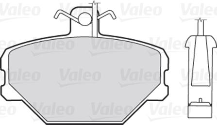 Valeo 670095 - Гальмівні колодки, дискові гальма avtolavka.club