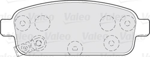 Valeo 301055 - Гальмівні колодки, дискові гальма avtolavka.club