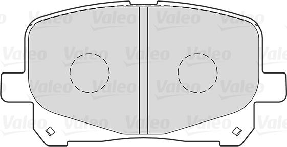 Valeo 301025 - Гальмівні колодки, дискові гальма avtolavka.club