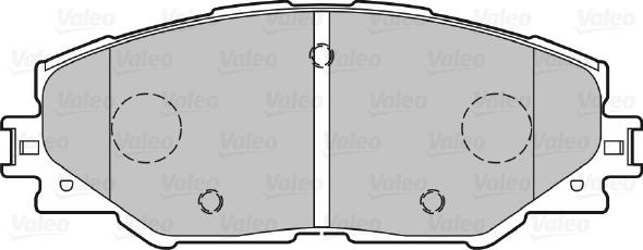 Valeo 301078 - Гальмівні колодки, дискові гальма avtolavka.club