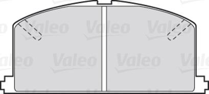 Valeo 670266 - Гальмівні колодки, дискові гальма avtolavka.club