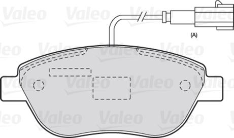 Valeo 301721 - Гальмівні колодки, дискові гальма avtolavka.club