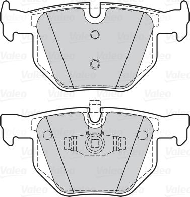 Valeo 302075 - Гальмівні колодки, дискові гальма avtolavka.club