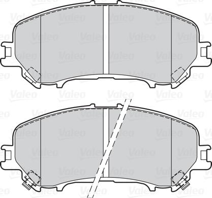 Valeo 302164 - Гальмівні колодки, дискові гальма avtolavka.club