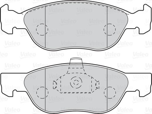 Valeo 302104 - Гальмівні колодки, дискові гальма avtolavka.club