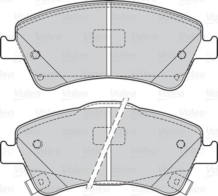 Valeo 302125 - Гальмівні колодки, дискові гальма avtolavka.club