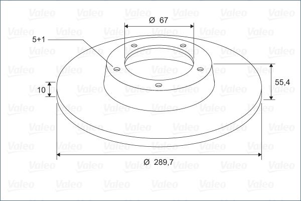 Valeo 297469 - Гальмівний диск avtolavka.club