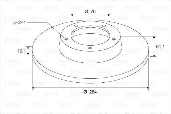 Valeo 297027 - Гальмівний диск avtolavka.club