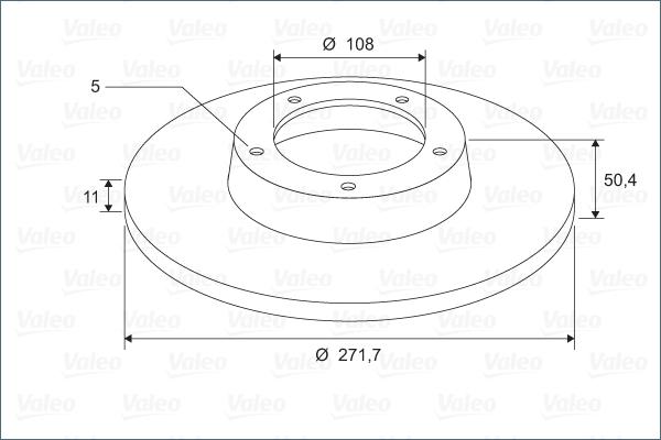 Valeo 297172 - Гальмівний диск avtolavka.club