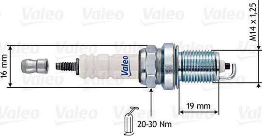 Valeo 246904 - Свічка запалювання avtolavka.club