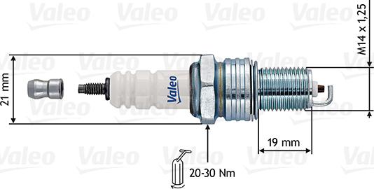 Valeo 246914 - Свічка запалювання avtolavka.club