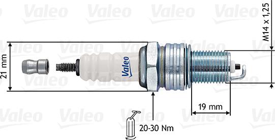 Valeo 246912 - Свічка запалювання avtolavka.club