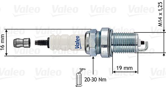 Valeo 246858 - Свічка запалювання avtolavka.club