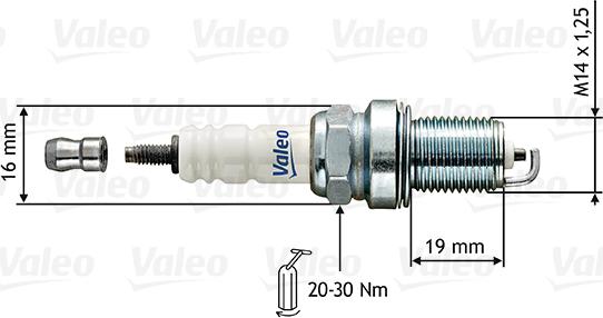 Valeo 246853 - Свічка запалювання avtolavka.club