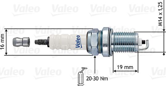 Valeo 246886 - Свічка запалювання avtolavka.club