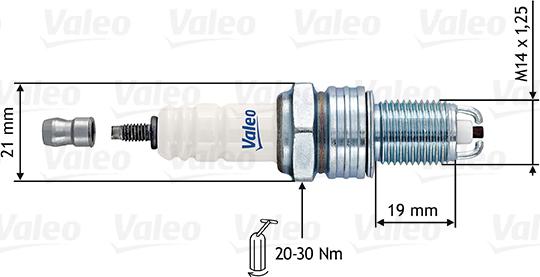 Valeo 246887 - Свічка запалювання avtolavka.club